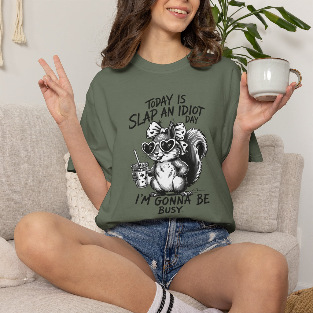 Unisex T-shirt- Slap an Idiot