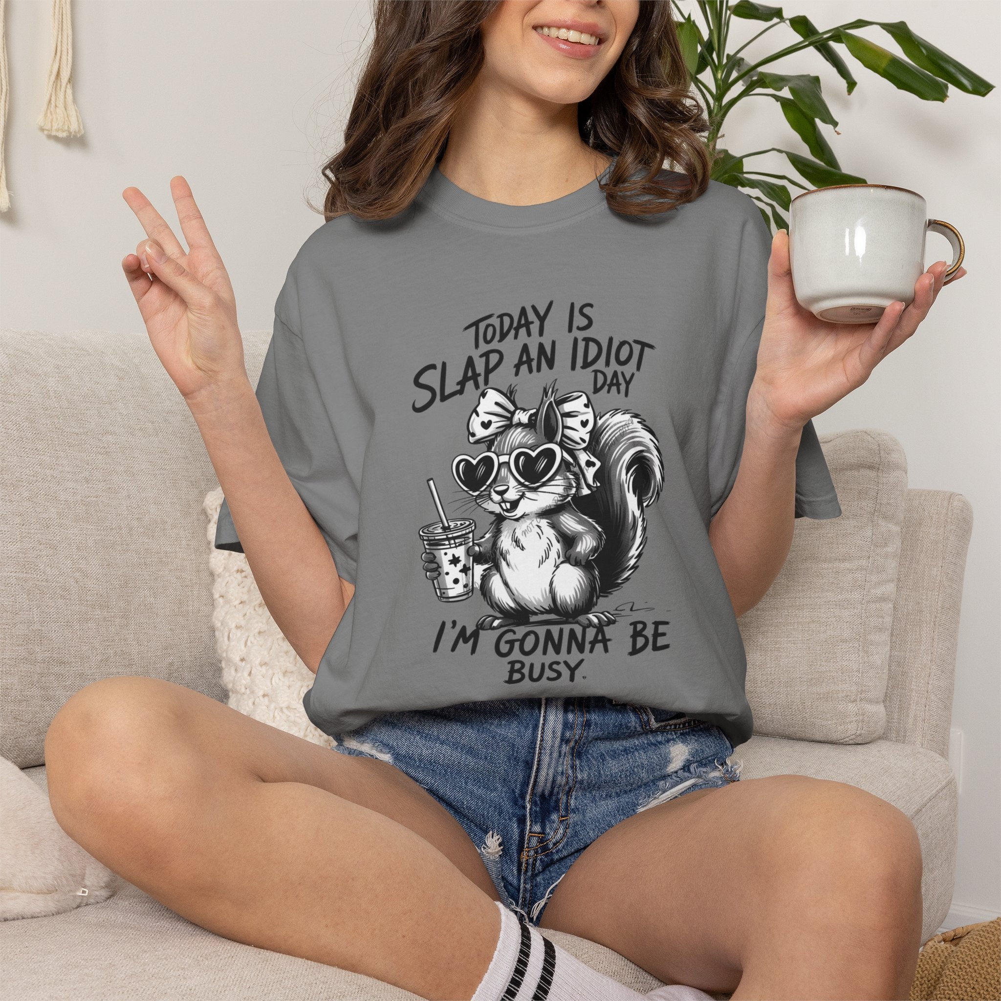 Unisex T-shirt- Slap an Idiot