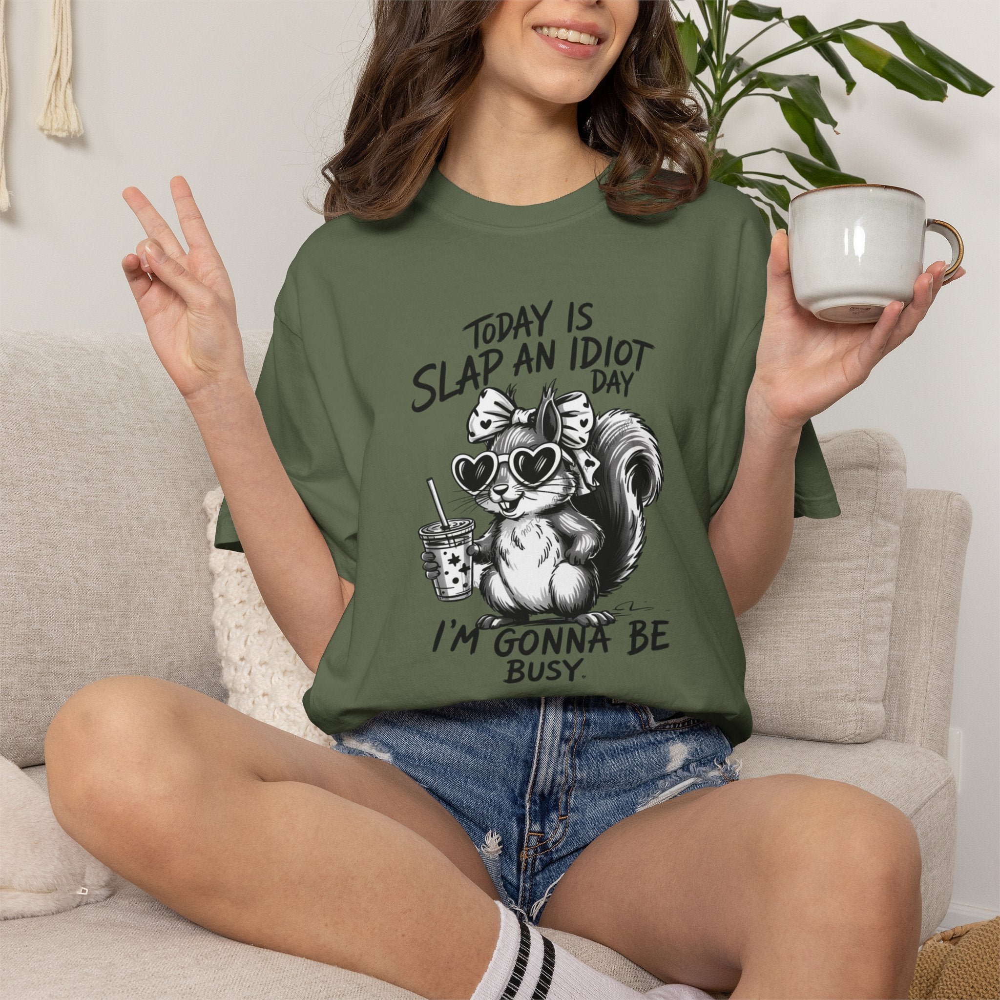 Unisex T-shirt- Slap an Idiot