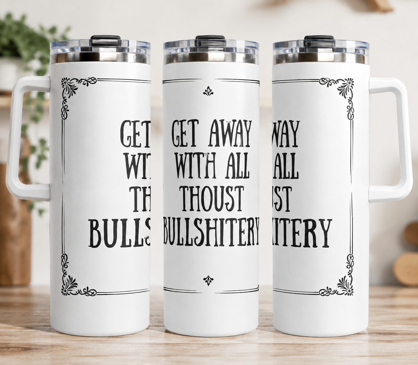 " Bullshitery" 30oz Traveler Tumbler