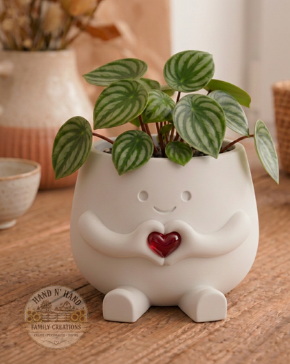 "Happy Heart Hands" Planter Buddy