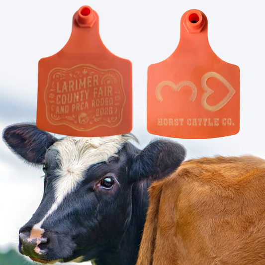Laser Engraved Cow Tags