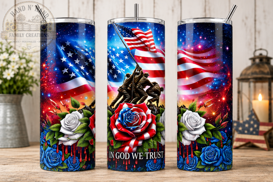 In God We Trust 30oz Straight Tumbler